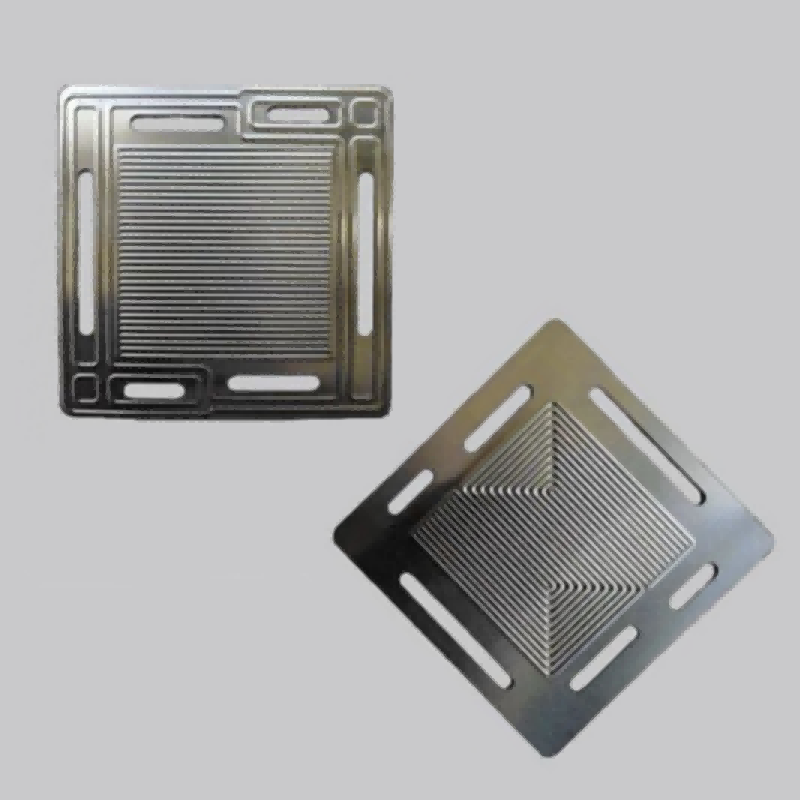 Placă bipolară metalică pentru armături cu electrolist alcalin cu apă alcalină
