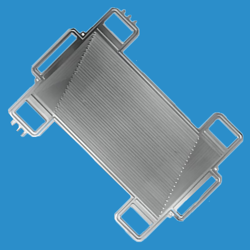 Placă metalică bipolară pentru producerea de hidrogen în electrolizorul de apă